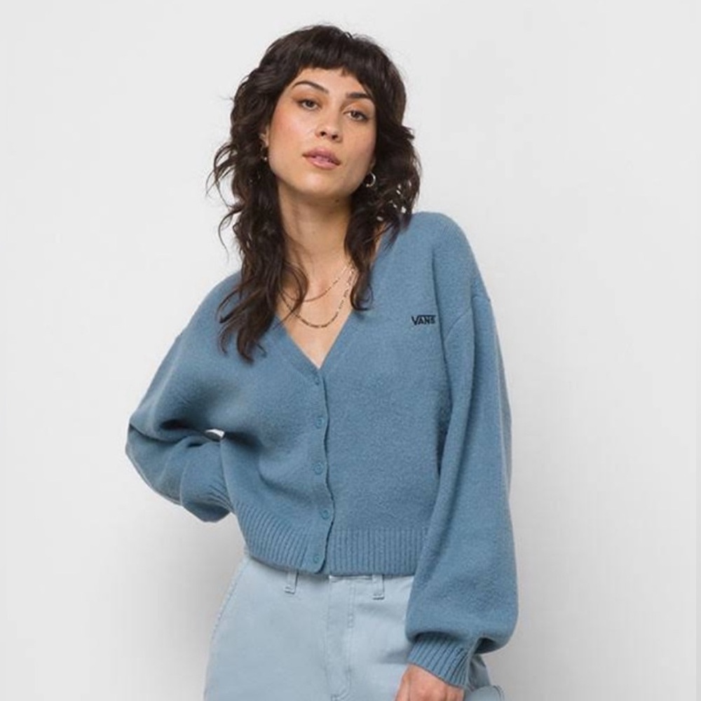 Vans Matching Relaxed Cardigan Sweater (Copen
Blue)